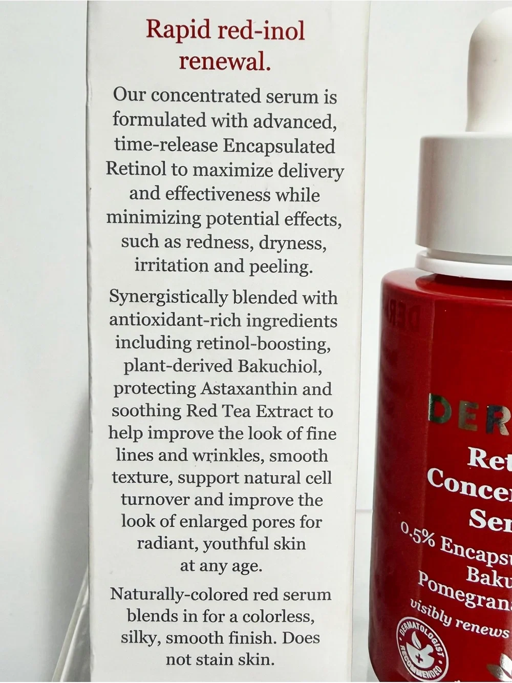 DERMA E Retinol Concentrated Serum, Fight Fine Lines & Wrinkles 1 fl oz - NIB
